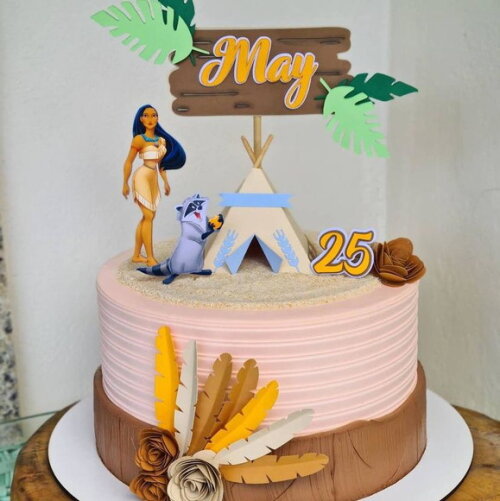 Arquivo de topo de bolo pocahontas