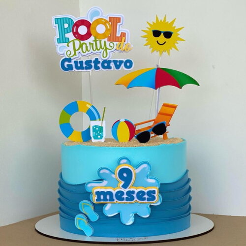 Arquivo de topo de bolo pool party