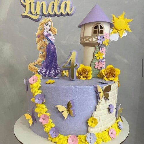 Arquivo de Topo de Bolo Rapunzel