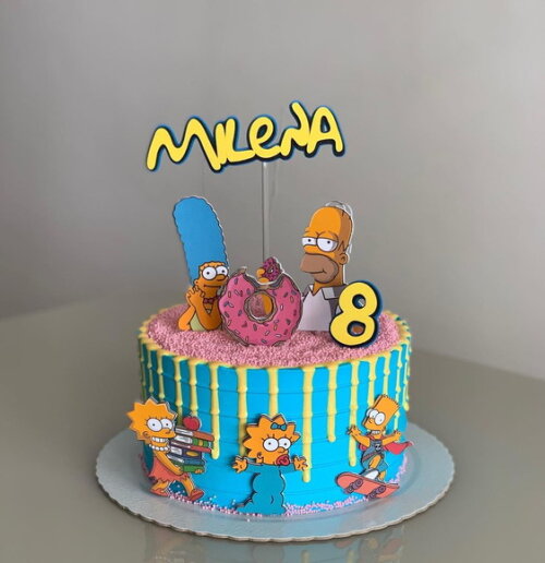 Arquivo de topo de bolo Simpsons