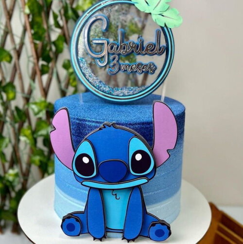 Arquivo de topo de bolo stitch lilo