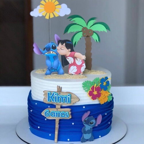 Arquivo de topo de bolo stitch lilo