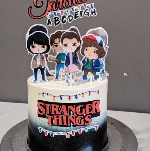 Arquivo de topo de bolo stranger things