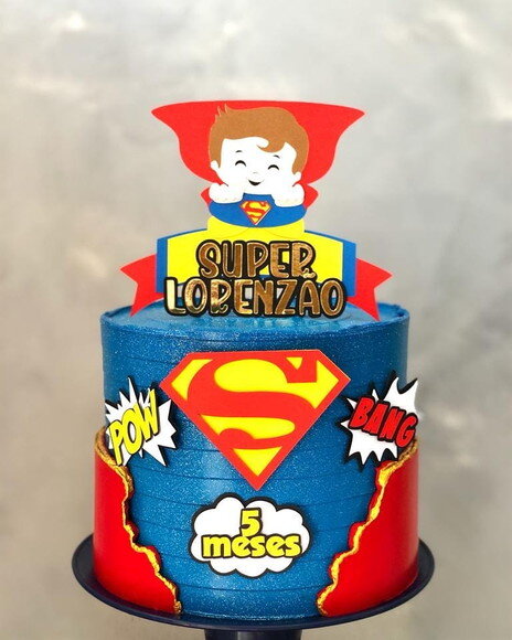 Arquivo de topo de bolo super homem