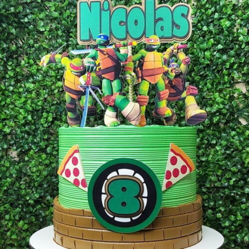 Arquivo de topo de bolo tartarugas ninjas