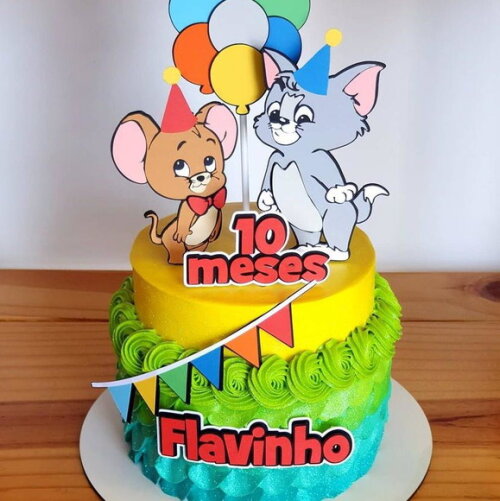Arquivo de topo de bolo tom e jerry