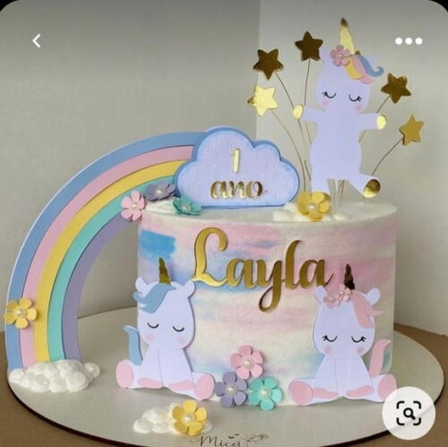 Arquivo de topo de bolo unicornio