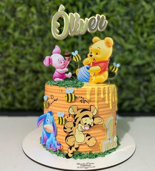 Arquivo de topo de bolo ursinho pooh