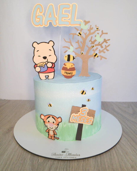 Arquivo de topo de bolo ursinho pooh