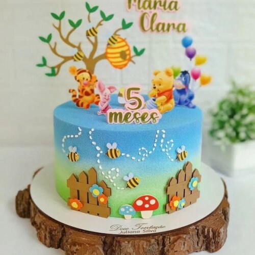 Arquivo de topo de bolo ursinho pooh
