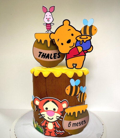 Arquivo de topo de bolo ursinho pooh