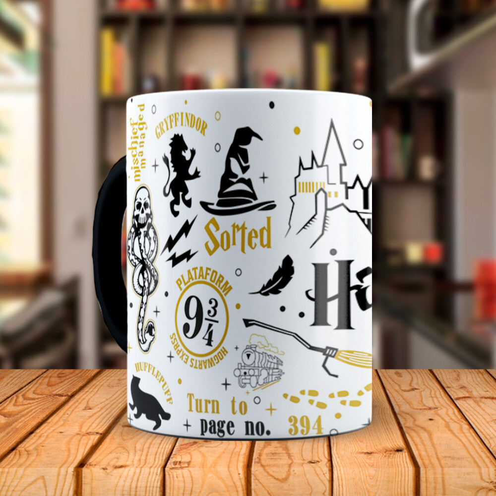 Caneca Mágica Harry Potter com Nome Personalizado