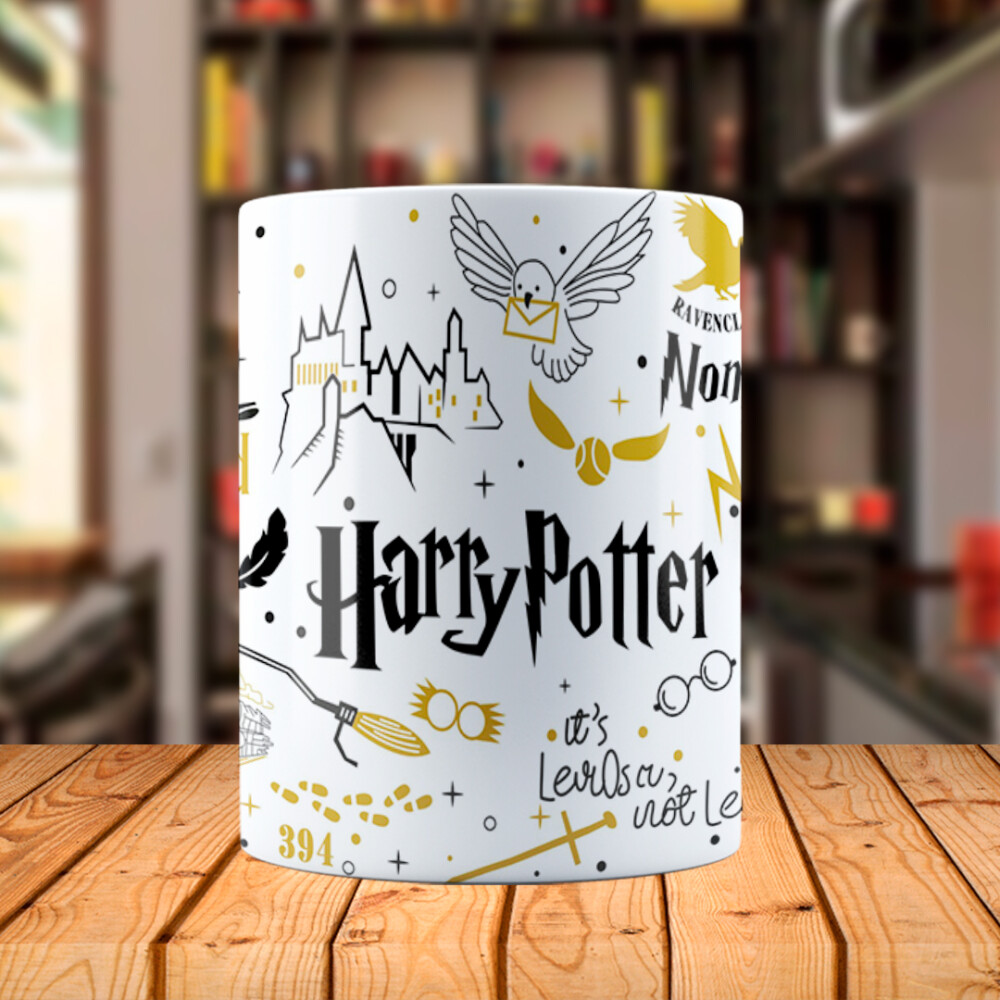 Caneca Mágica Harry Potter com Nome Personalizado
