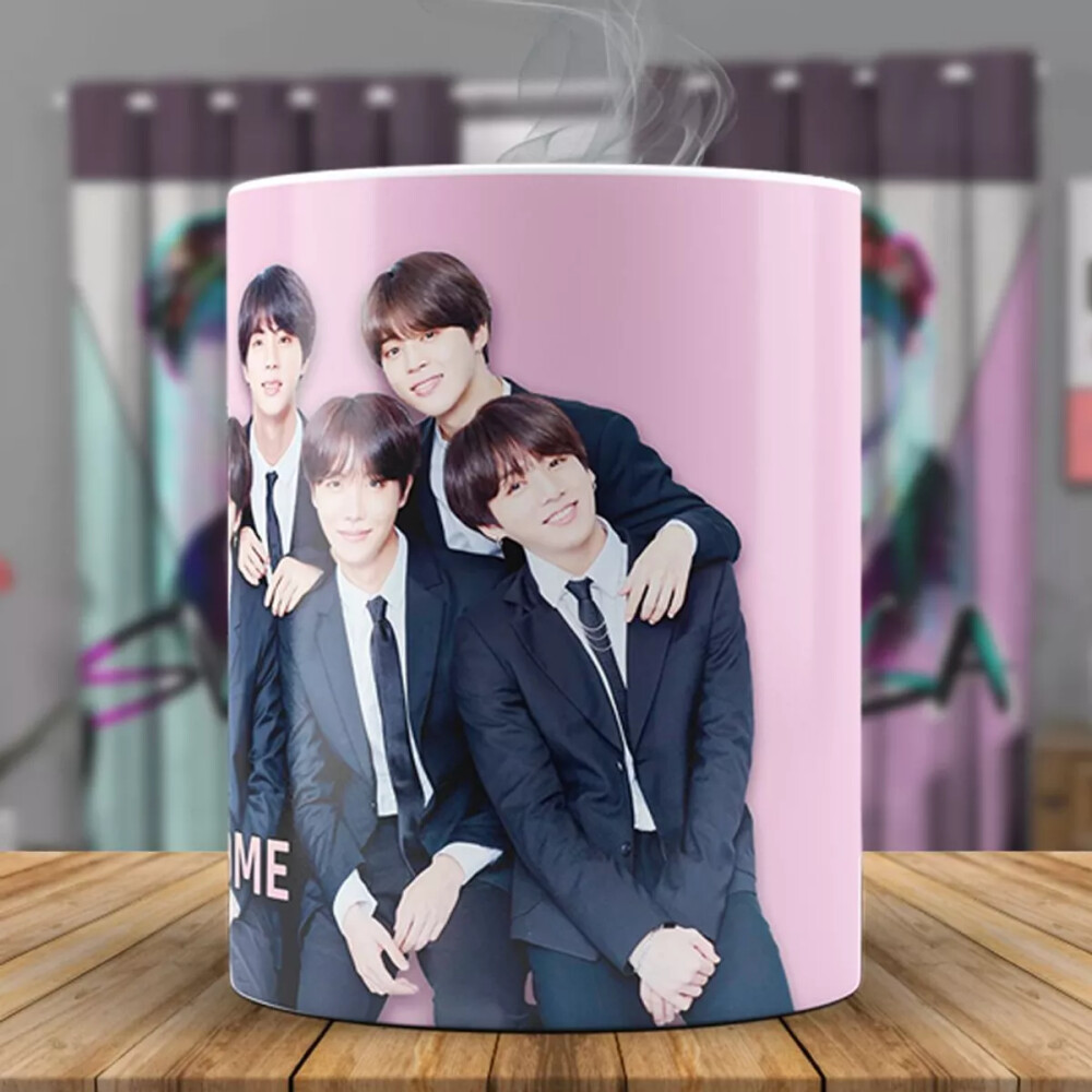 Caneca Personalizada BTS BT21 com Nome Personalizado - Cópia