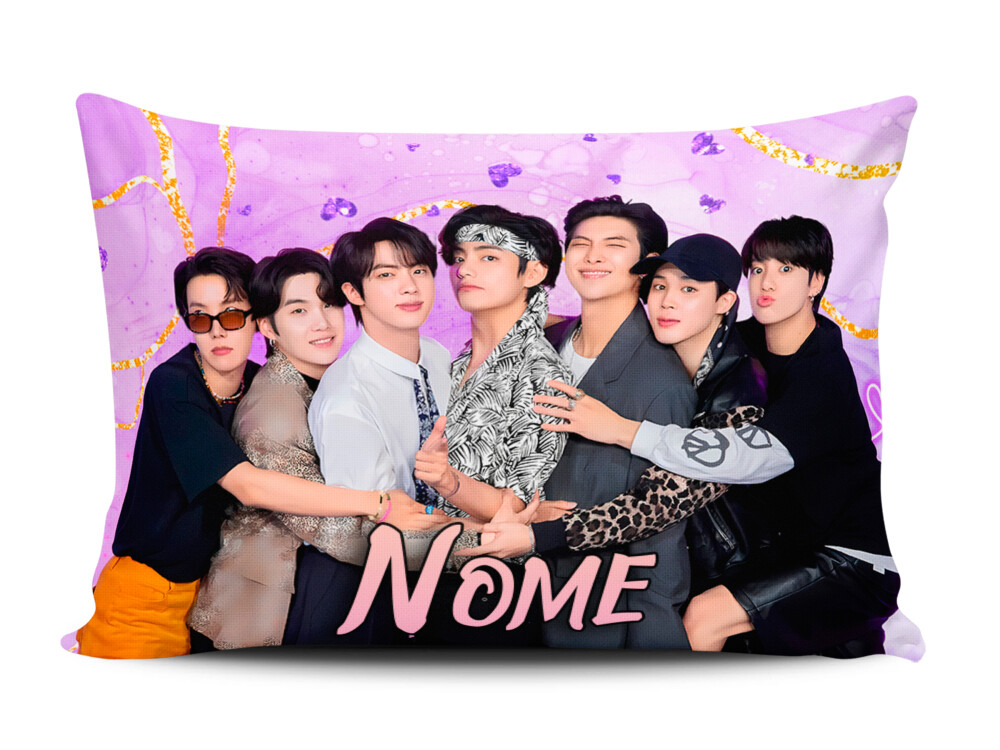 Caneca Kit BTS Fãs com Nome Personalizado