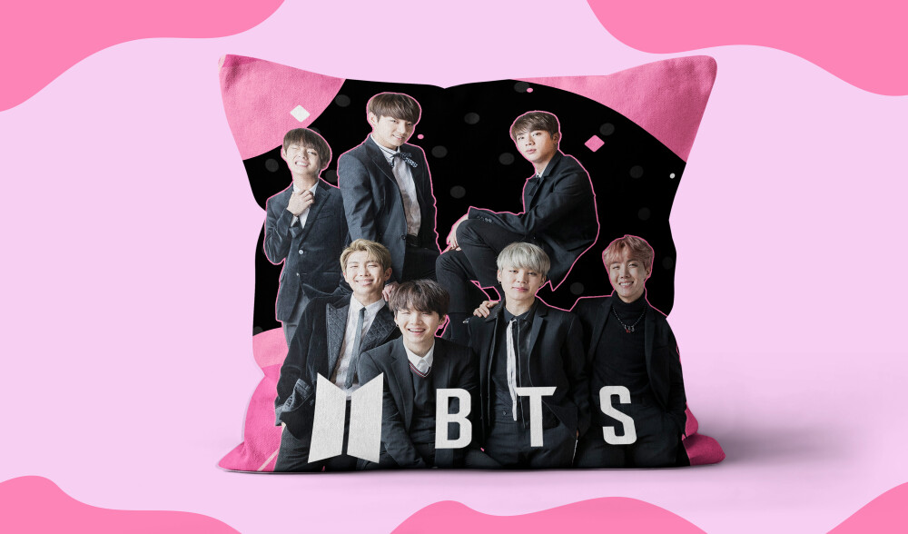 Caneca Mágica Personalizada + Kit Camiseta BTS KPOP com Nome