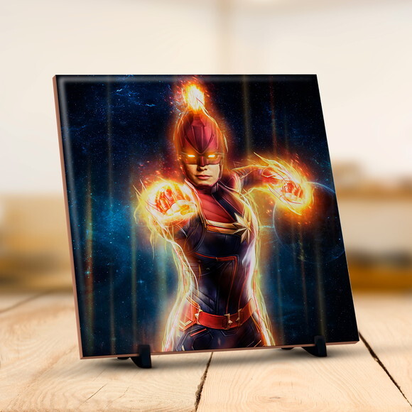 Azulejo Decorativo Capitã Marvel 20x20 cm #2!!!
