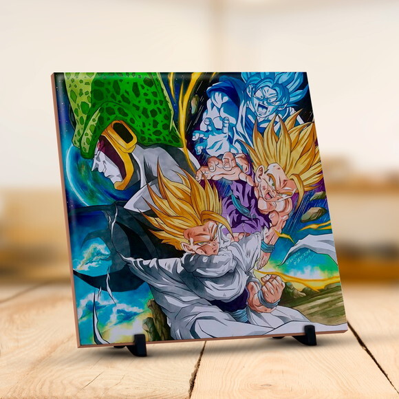 Azulejo Personalizado Dragon Ball Z Super Goku E Cia #1