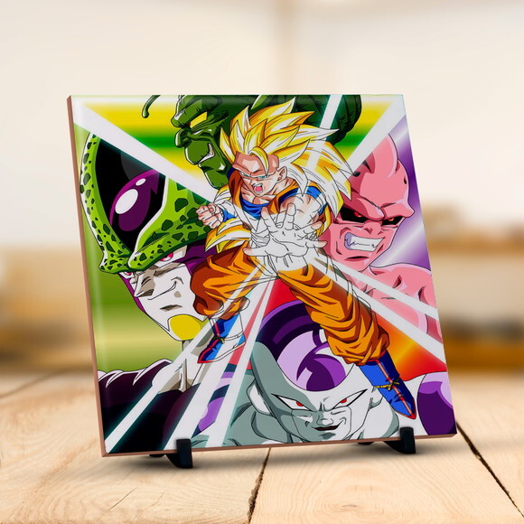 Azulejo Personalizado Dragon Ball Z Super Goku E Cia #3