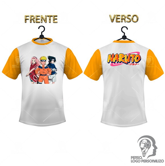 Camisa Raglan Naruto Clássico Personalizada Mod028