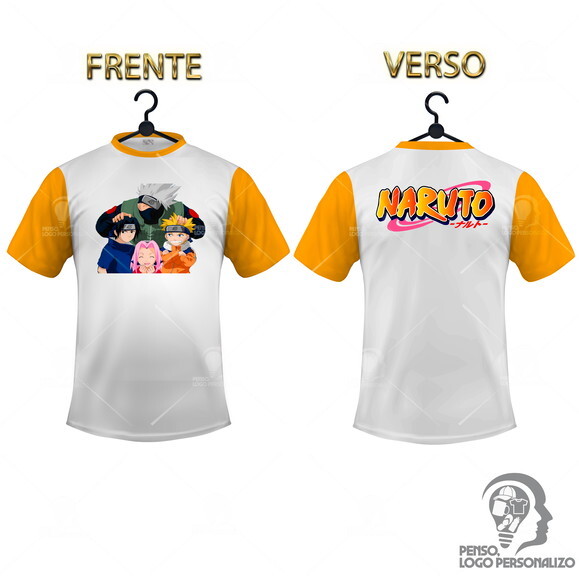 Camisa Raglan Naruto Clássico Personalizada Mod027