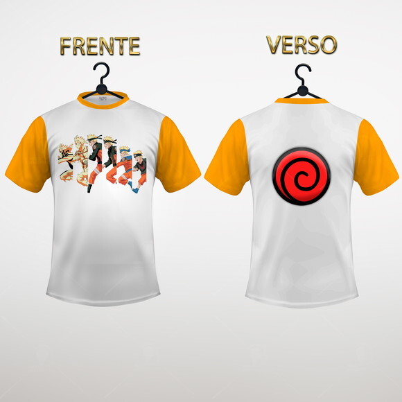 Camisa Raglan Naruto Shippuden Personalizada Mod002