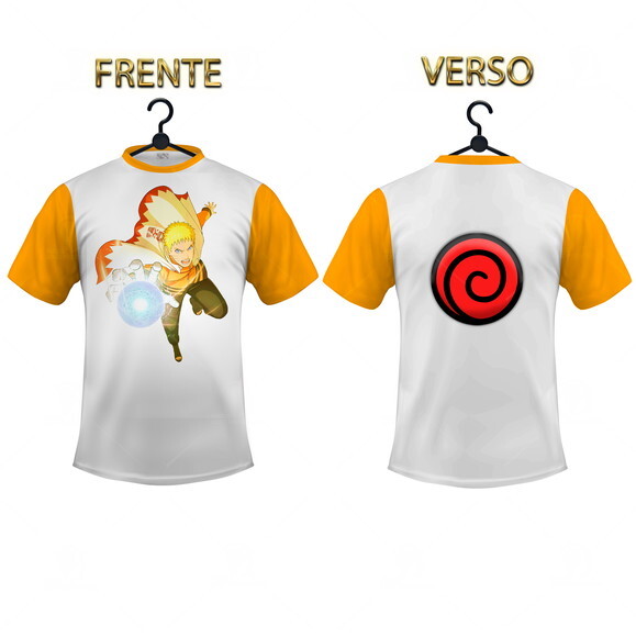 Camisa Raglan Naruto Shippuden Personalizada Mod003
