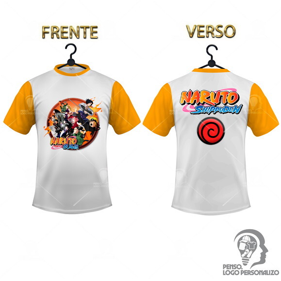 Camisa Raglan Naruto Shippuden Personalizada Mod005