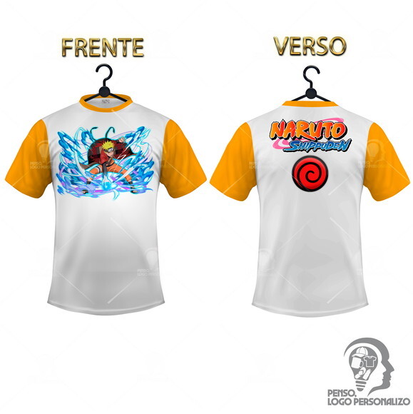 Camisa Raglan Naruto Shippuden Personalizada Mod017