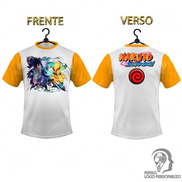 Camisa Raglan Naruto Shippuden Personalizada Mod026
