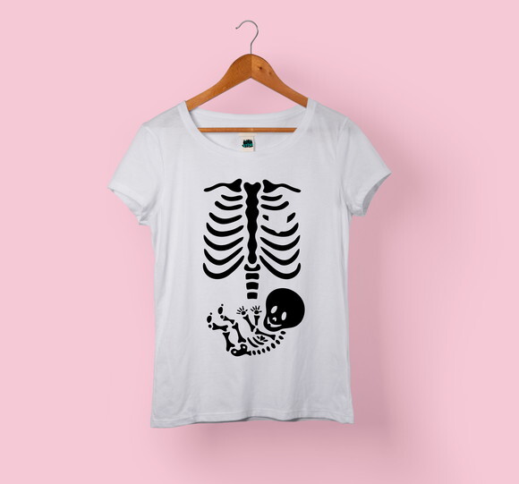 Camiseta Babylook Gestante Grávida Vários Modelos - Mod 004