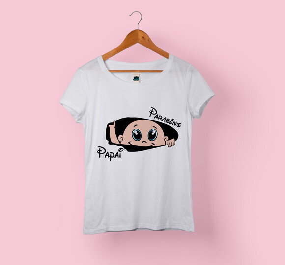 Camiseta Babylook Gestante Grávida Vários Modelos - Mod 008