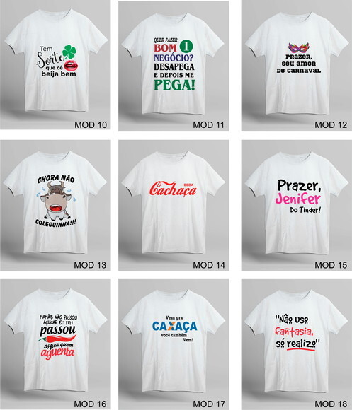 Camiseta Personalizada Carnaval Frases Fotos Divertidas #009