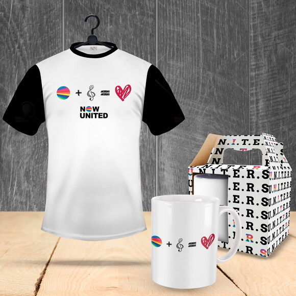 Caneca + Camiseta Personalizada Now United - Mod 001