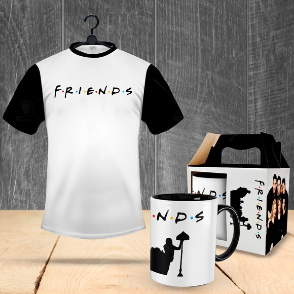 Caneca + Camiseta Personalizada Série Friends - Mod 001
