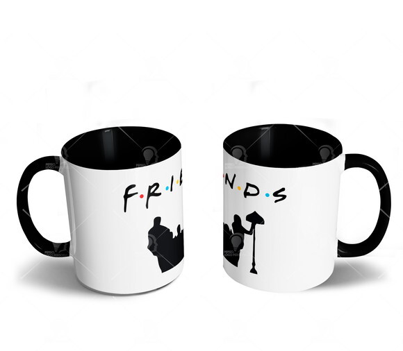 Caneca + Camiseta Personalizada Série Friends - Mod 001