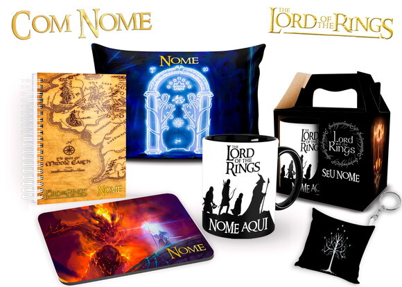 Caneca + Kit Agenda Filme O Senhor Do Anéis Com Nome