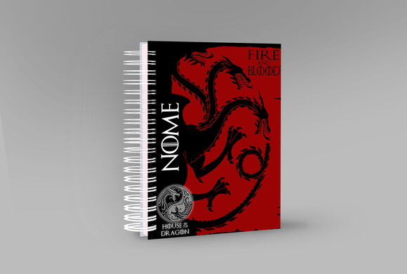 Caneca + Kit Agenda House Of The Dragon Com Nome