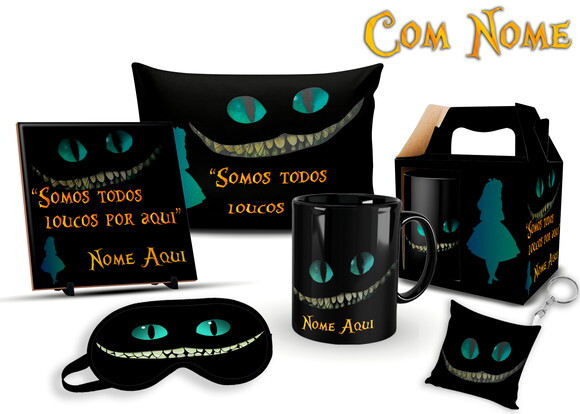 Caneca + Kit Alice No País Das Maravilhas Com Seu Nome 1