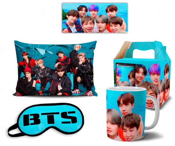 Caneca + Kit Banda BTS Kpop - Mod 003