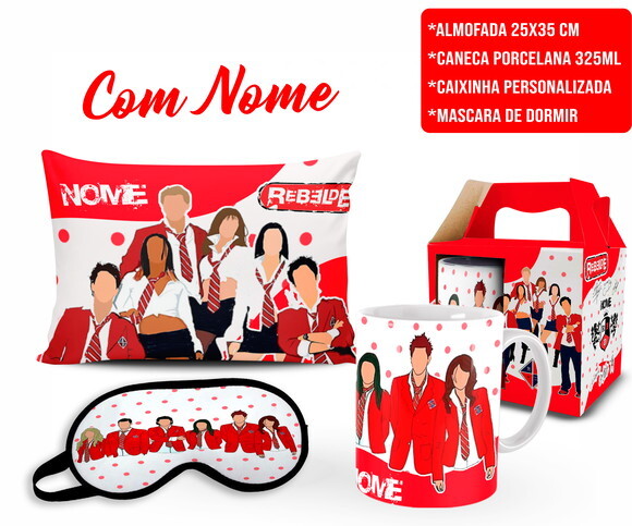 Caneca + Kit Banda Rbd Rebelde Personalize com Nome