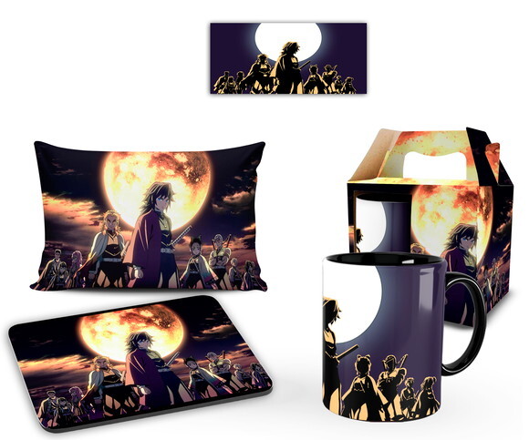 Caneca + Kit Demon Slayer Kimetsu No Yaiba Hashira - Mod 002