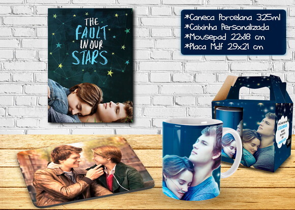 Caneca + Kit Filme a Culpa é das Estrelas