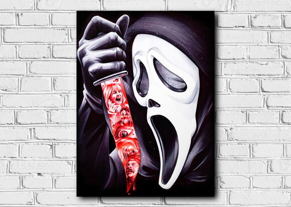 Caneca + Kit Filme Pânico Ghostface Scream