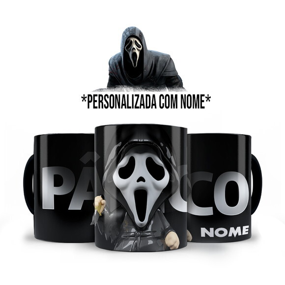 Caneca + Kit Filme Pânico Ghostface Scream