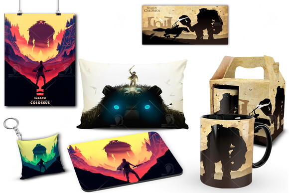 Caneca + Kit Game Jogo Shadow Of The Colossus - Mod 001