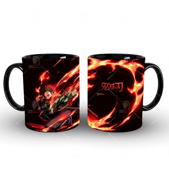Caneca + Kit Geek Demon Slayer Kimetsu No Yaiba - Mod 002