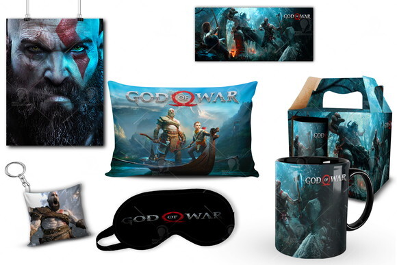 Caneca + Kit Geek Jogo God Of War Kratos - Mod 002