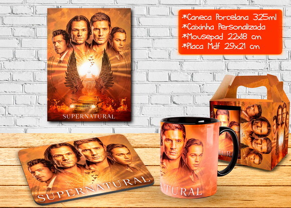 Caneca + Kit Geek Série Supernatural