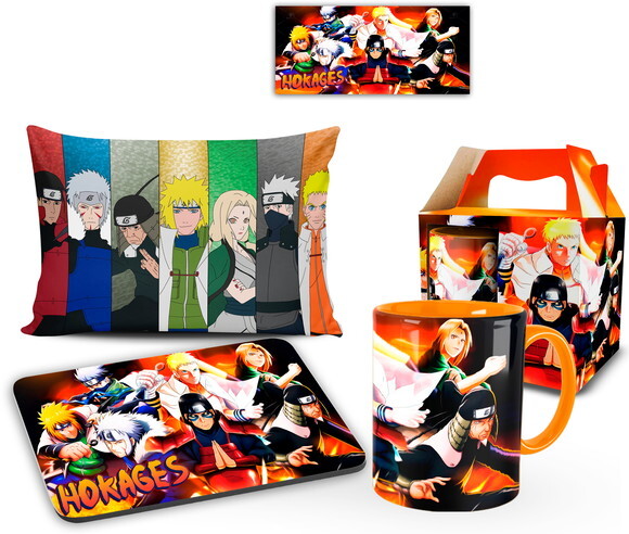 Caneca + Kit Hogakes Naruto Shippuden
